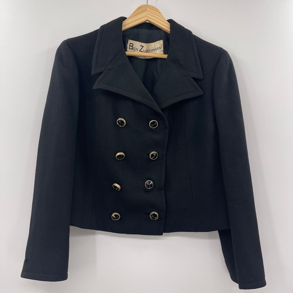 Vintage women's Ben‎ zuckerman black blazer
